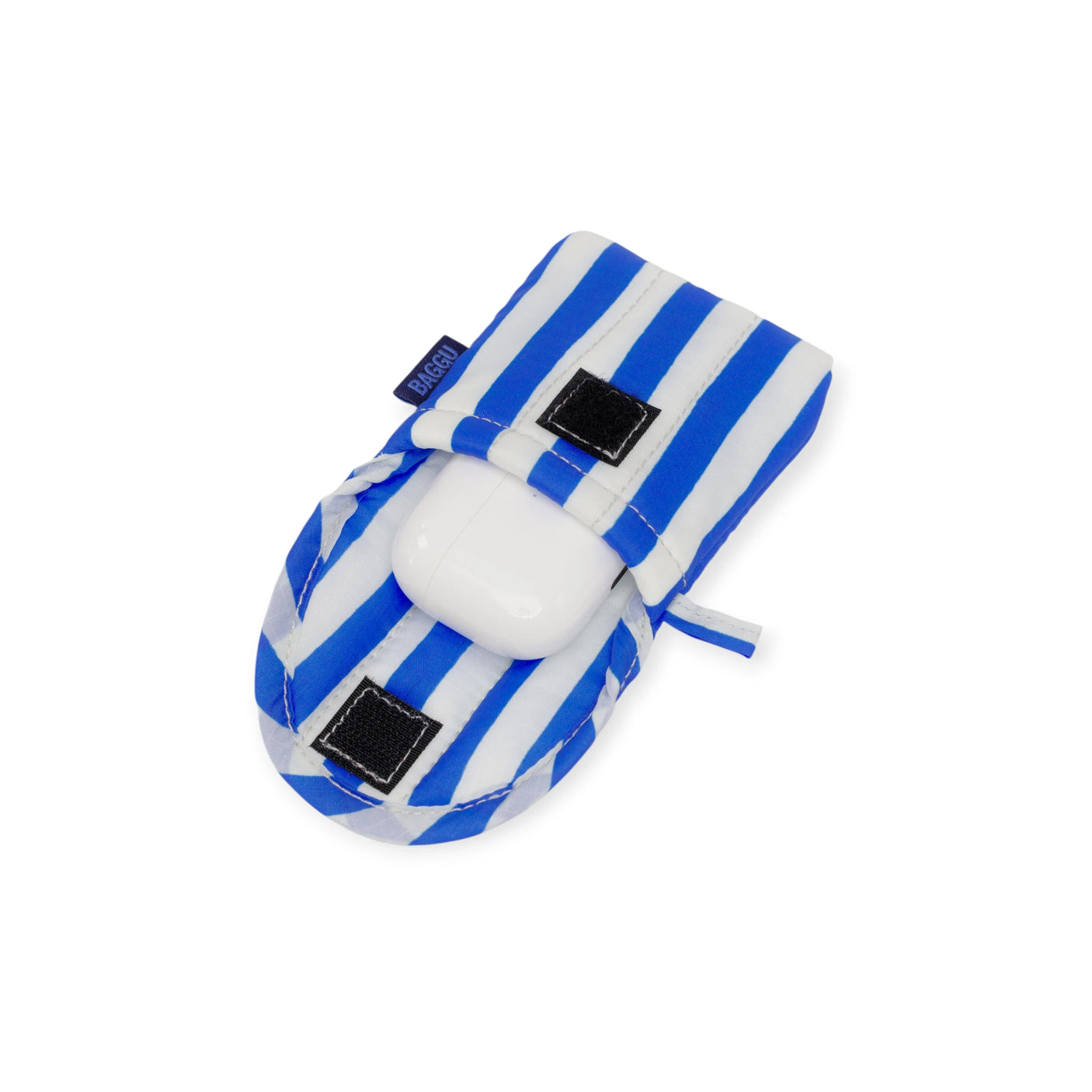 Baggu Puffy Earbuds Case - Blue Stripe