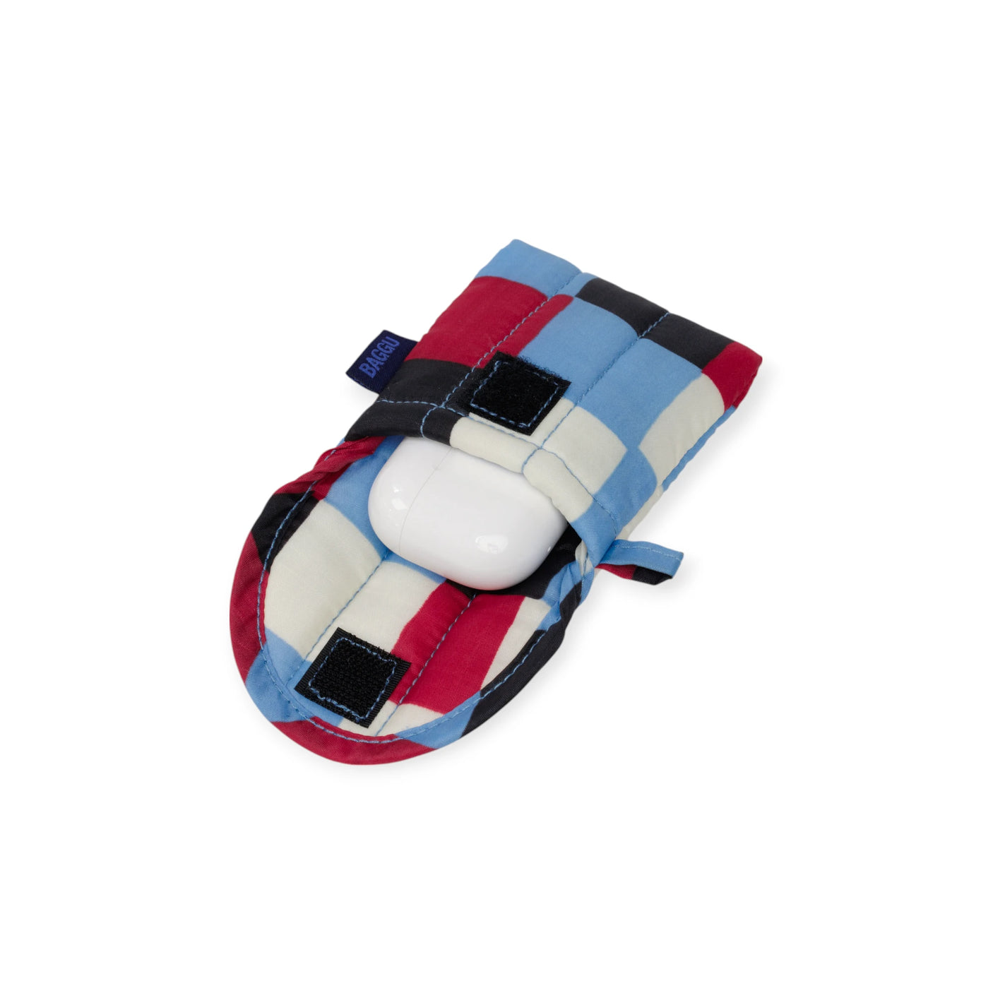 Baggu Puffy Earbuds Case - Painted Check
