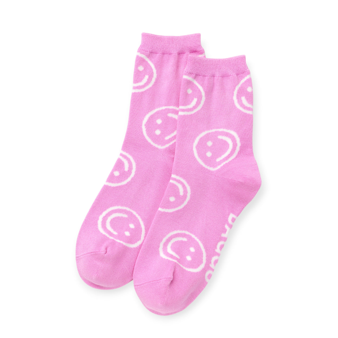 Baggu Crew Socks - Pink Happy