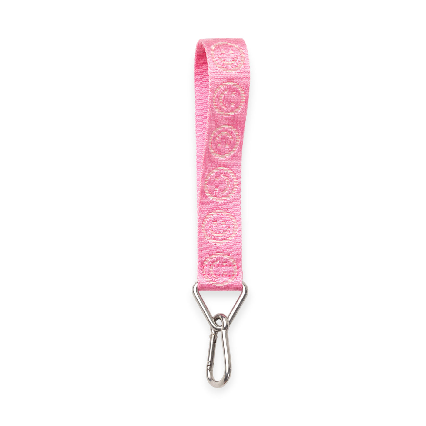 Baggu Logo Keychain - Pink Happy