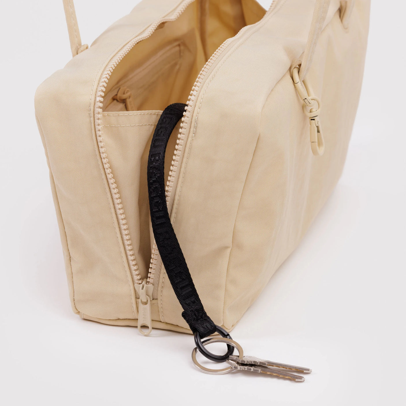 Baggu Nylon Bowler Bag - Custard