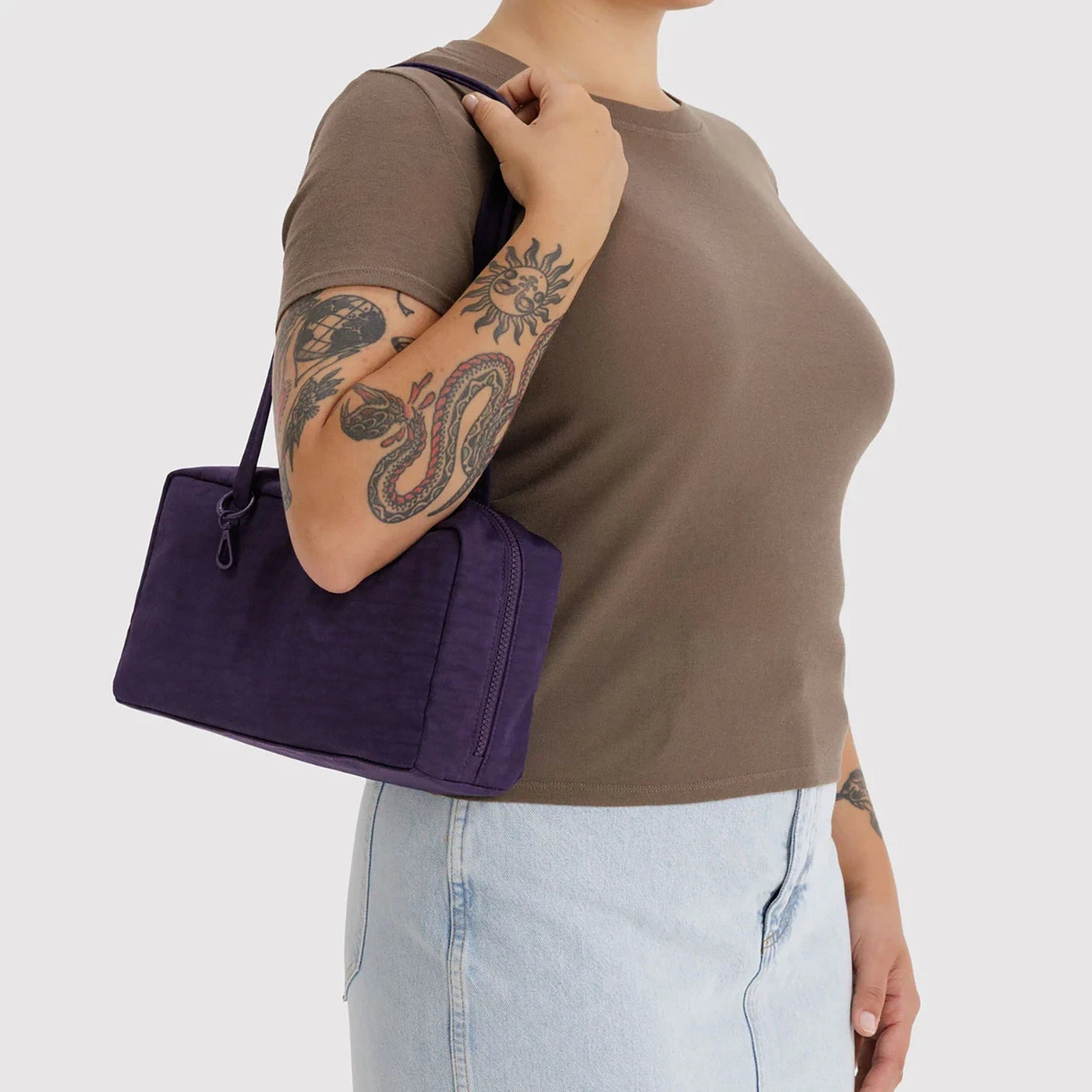 Baggu Nylon Bowler Bag - Fig