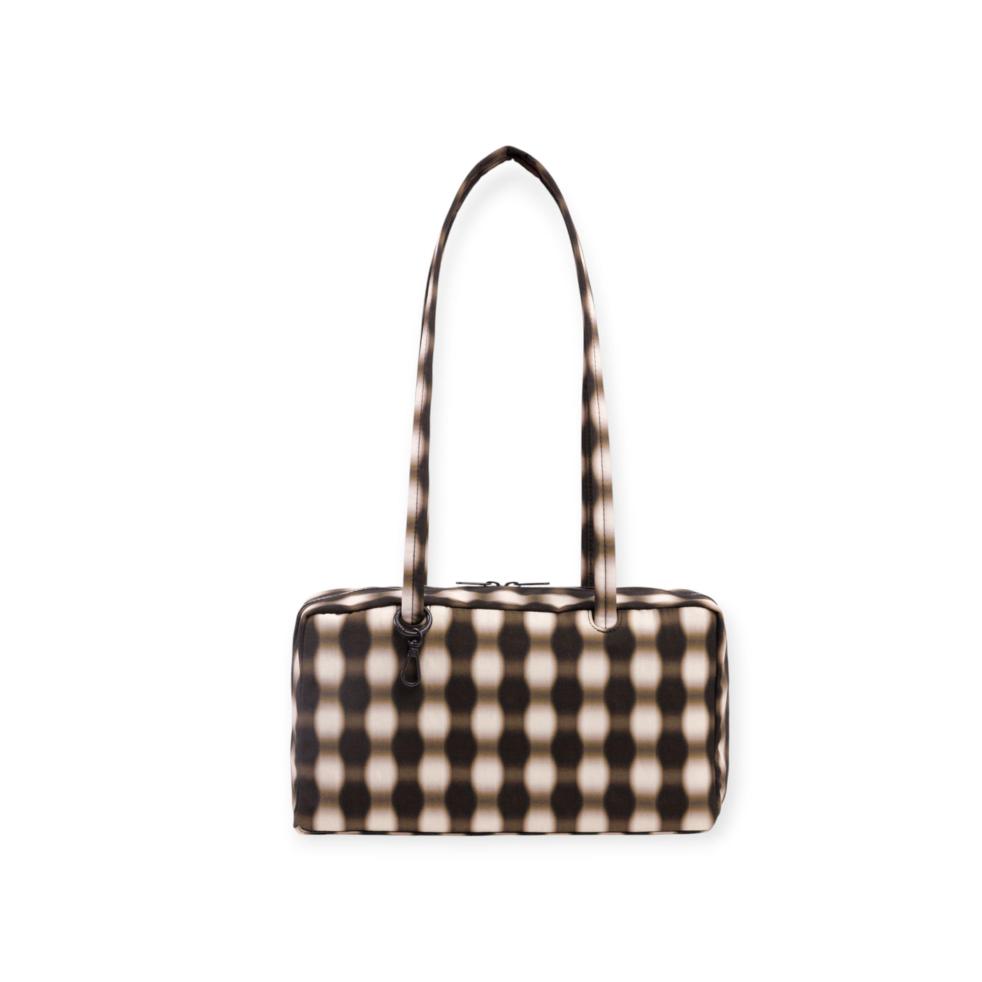 Baggu Nylon Bowler Bag - Blurred Gingham