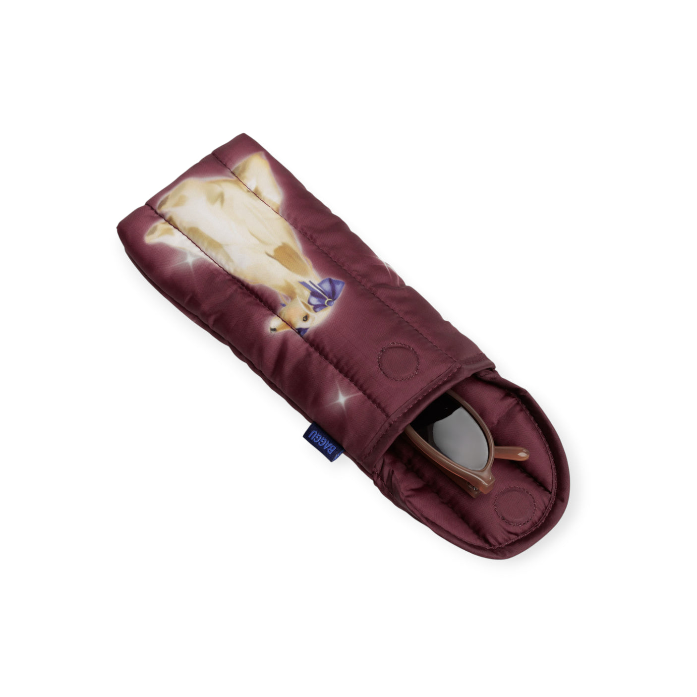 Baggu Puffy Glasses Sleeve - Fancy Dogs