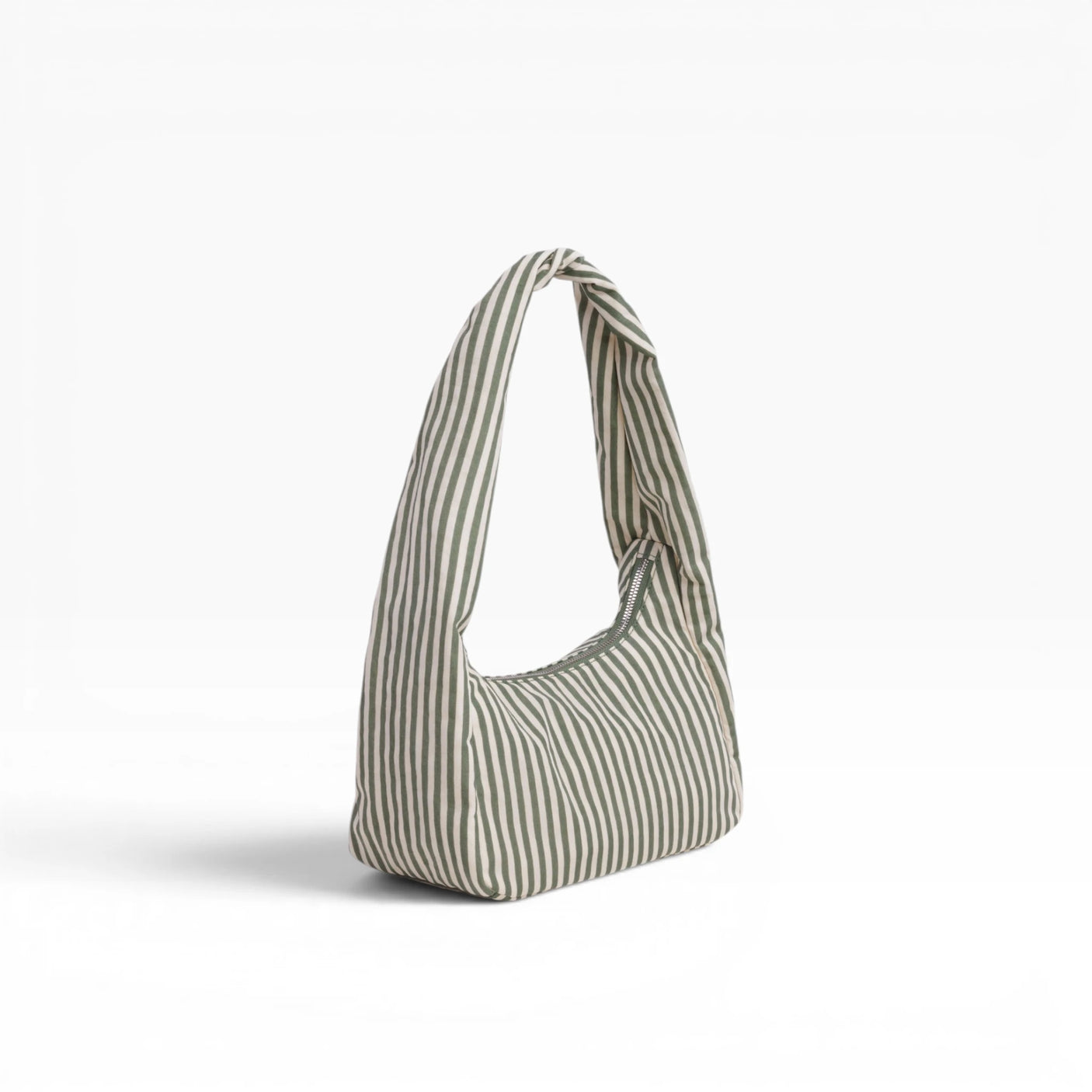 Baggu Small Nylon Meringue Bag - Sage Stripe
