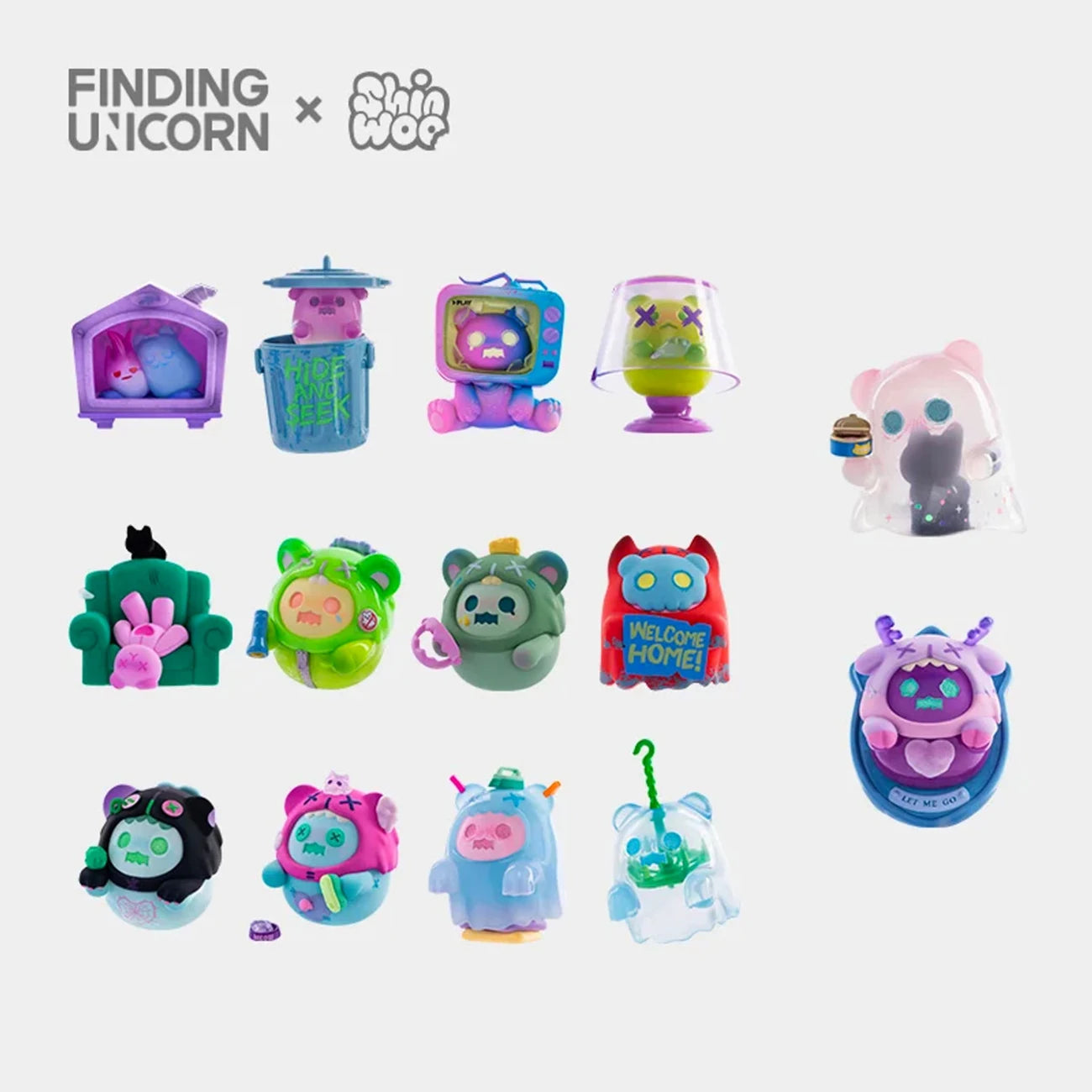 Finding Unicorn - ShinWoo Ghost Bear House Blind Box