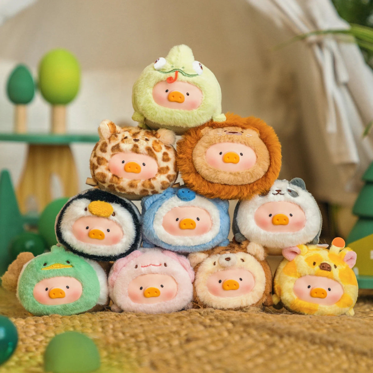 LuLu The Piggy - Animal Party Vol 2 Stick Together Keychain Blind Box