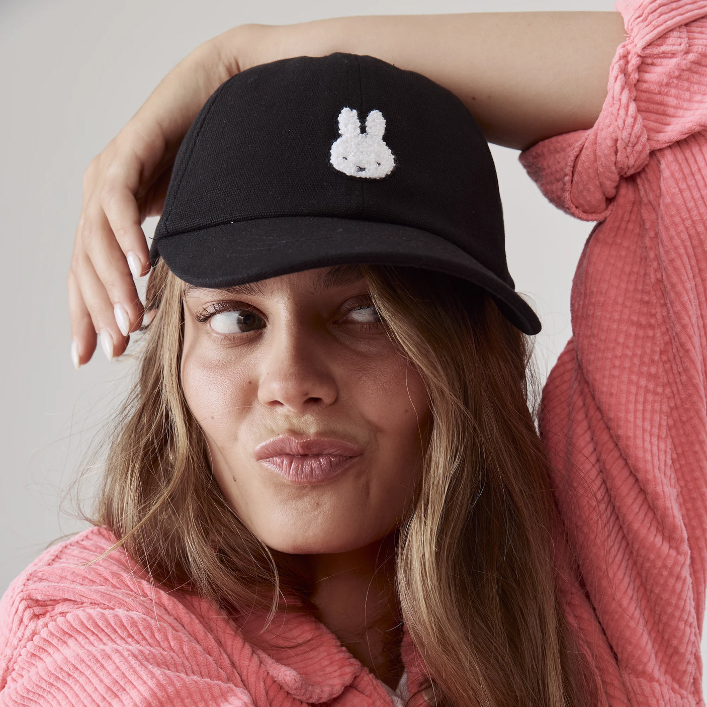 Miffy Bunny Cap - Black