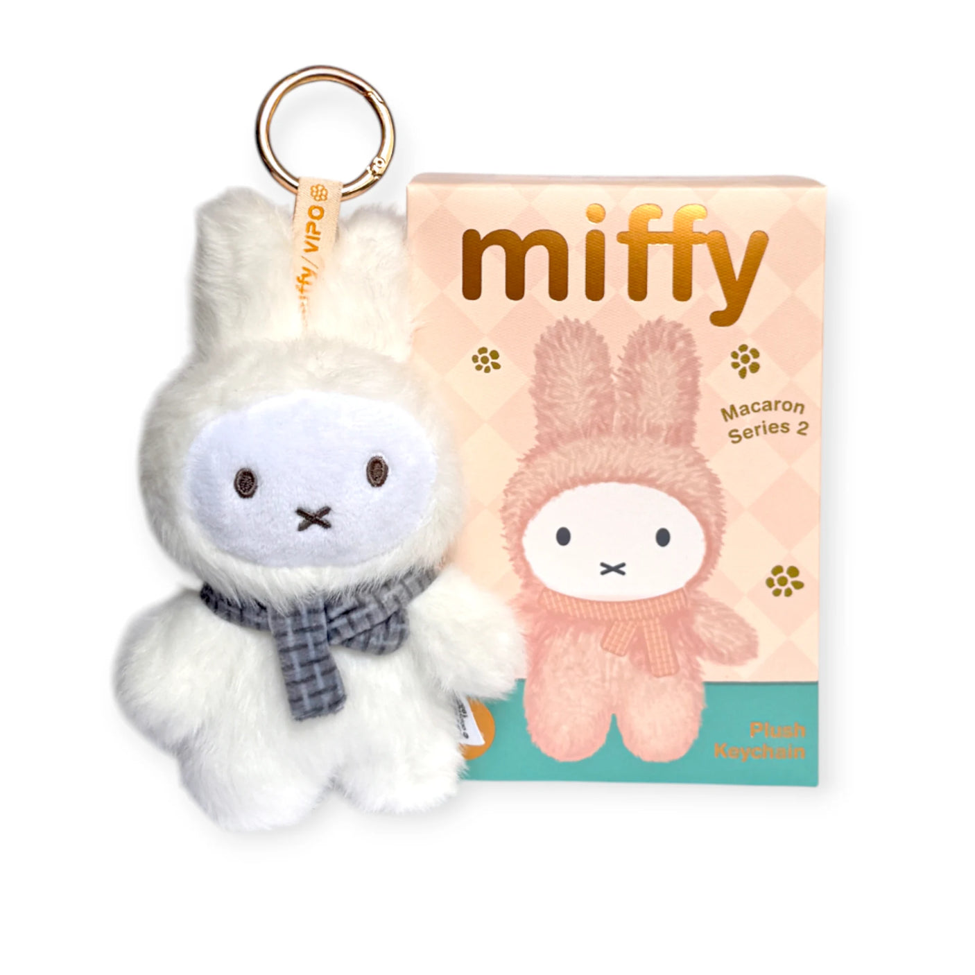 VIPO x Miffy Macaron 2 Plush Keychain - Blind Box