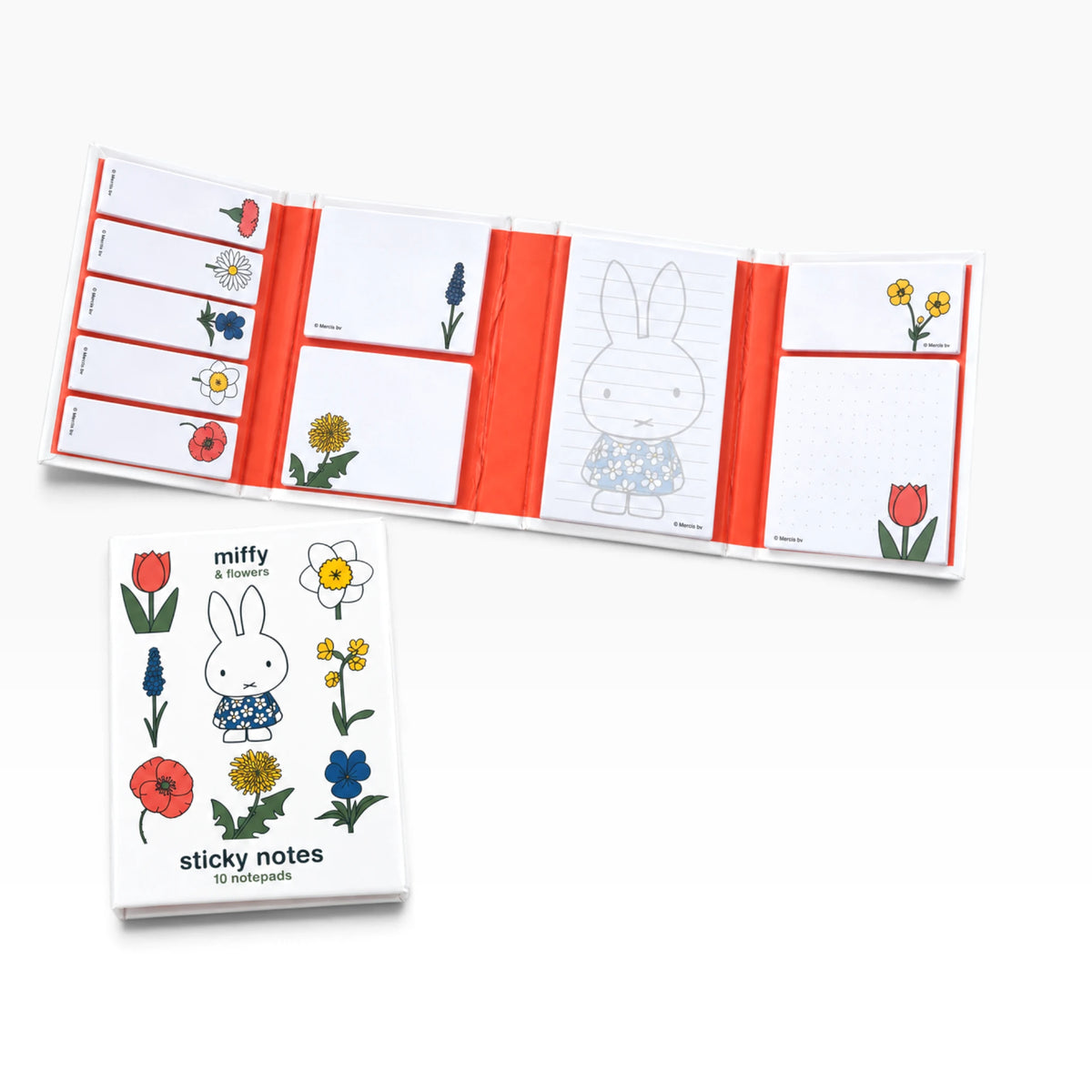 Miffy & Flowers Sticky Notes & Notepad Set