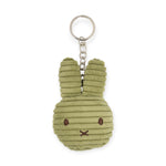 Miffy Flat Corduroy Keychain - Olive Green