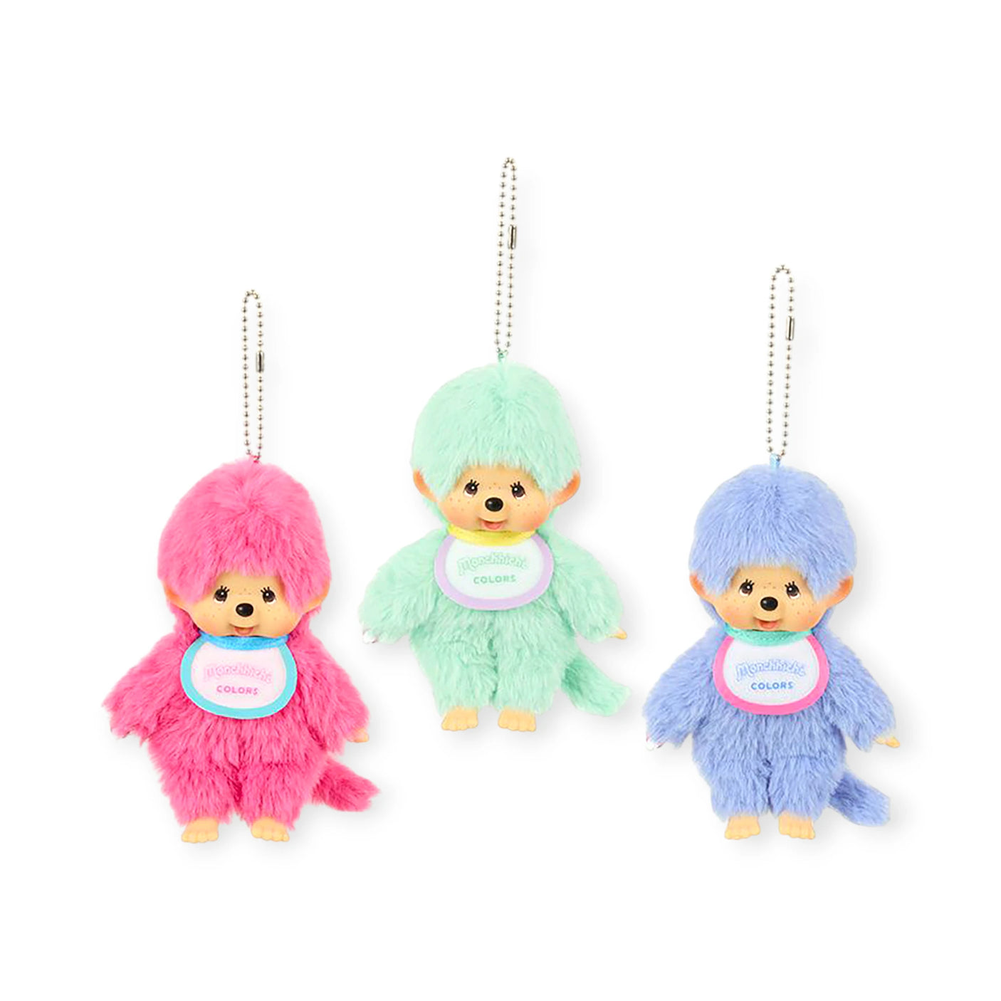 Monchhichi Colours Bag Charm - Berry Pink