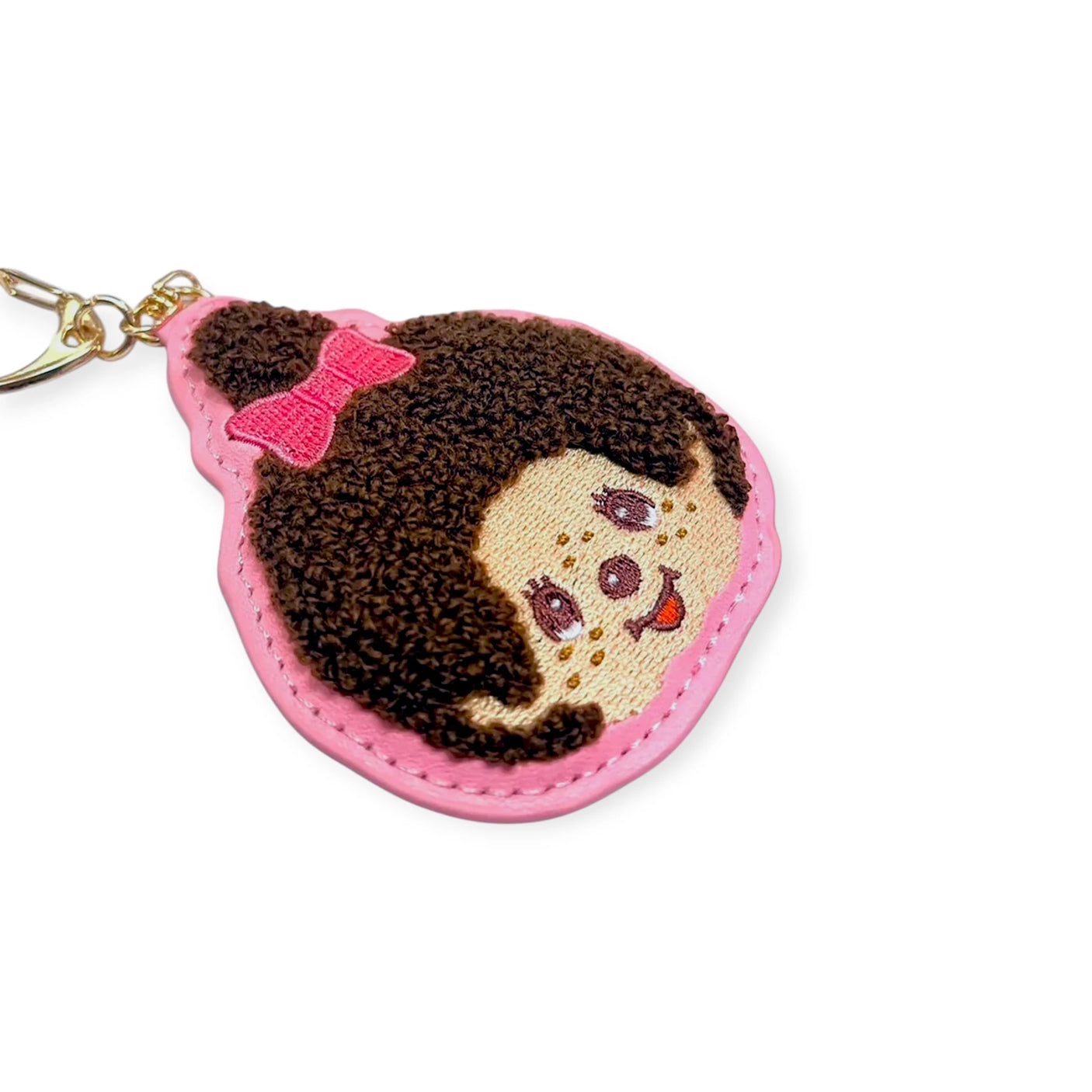 Monchhichi Girl Keychain - Pink