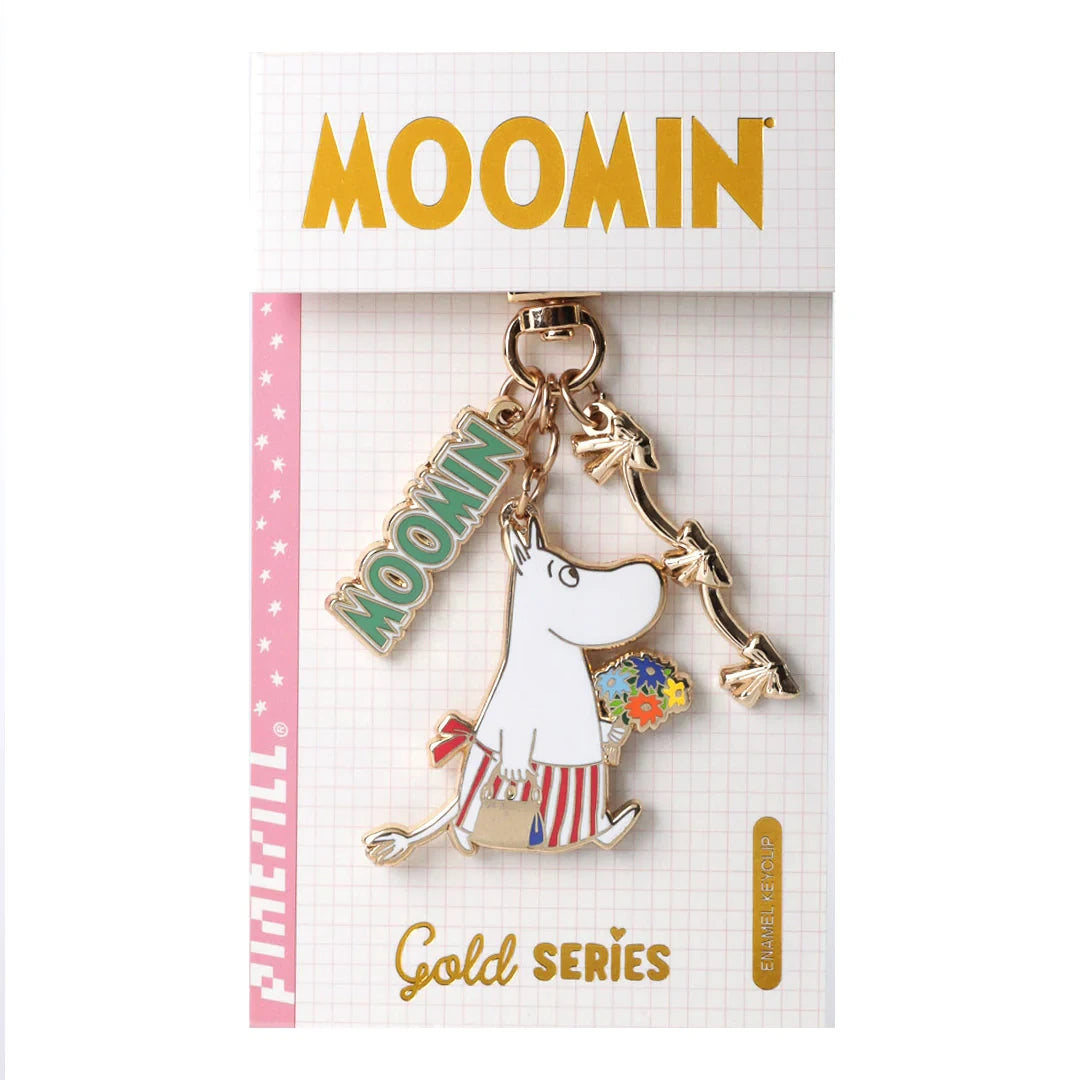 Moomin - Moominmamma Gold Flower Keychain