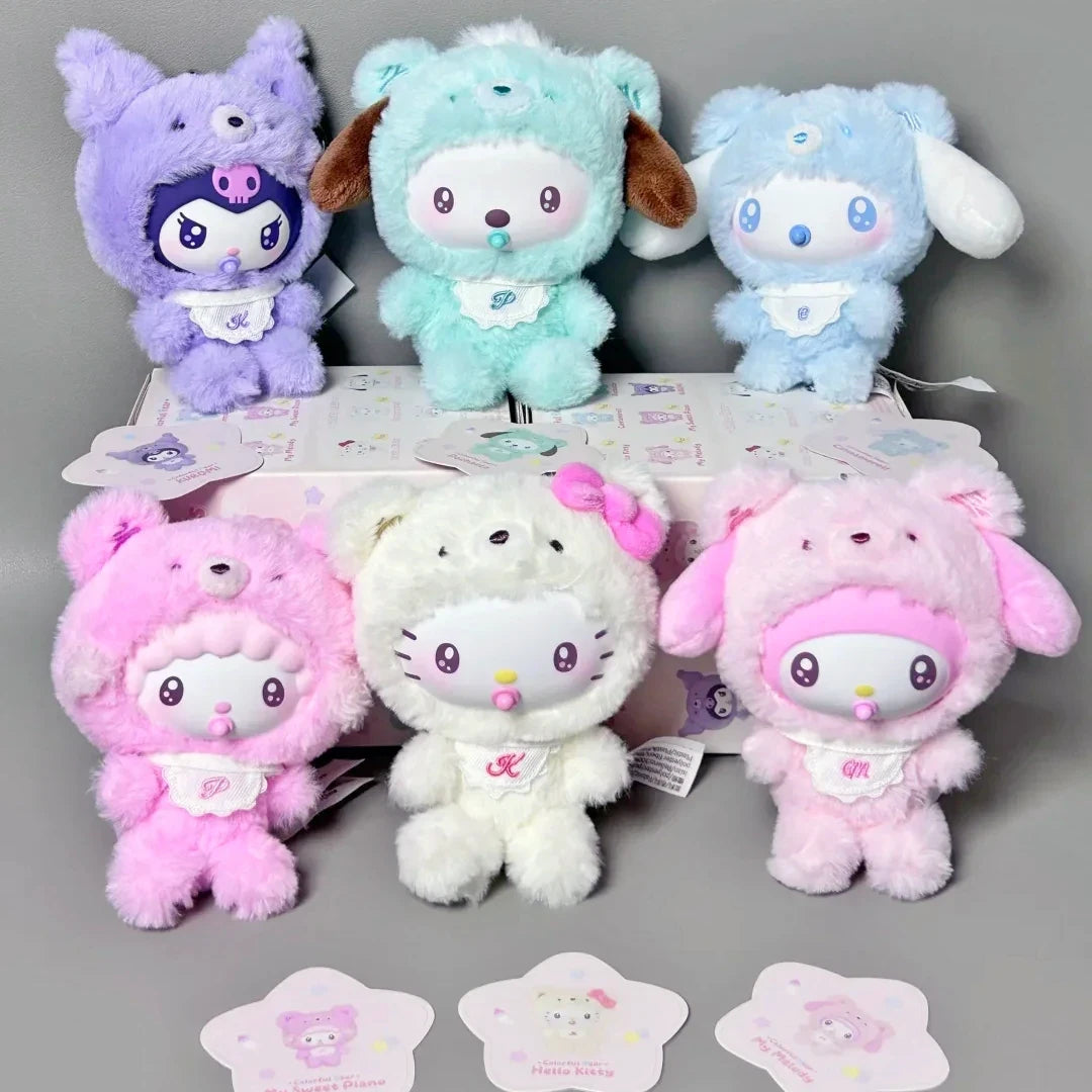 Sanrio Little Bear Planet Plush Keychain Blind Box