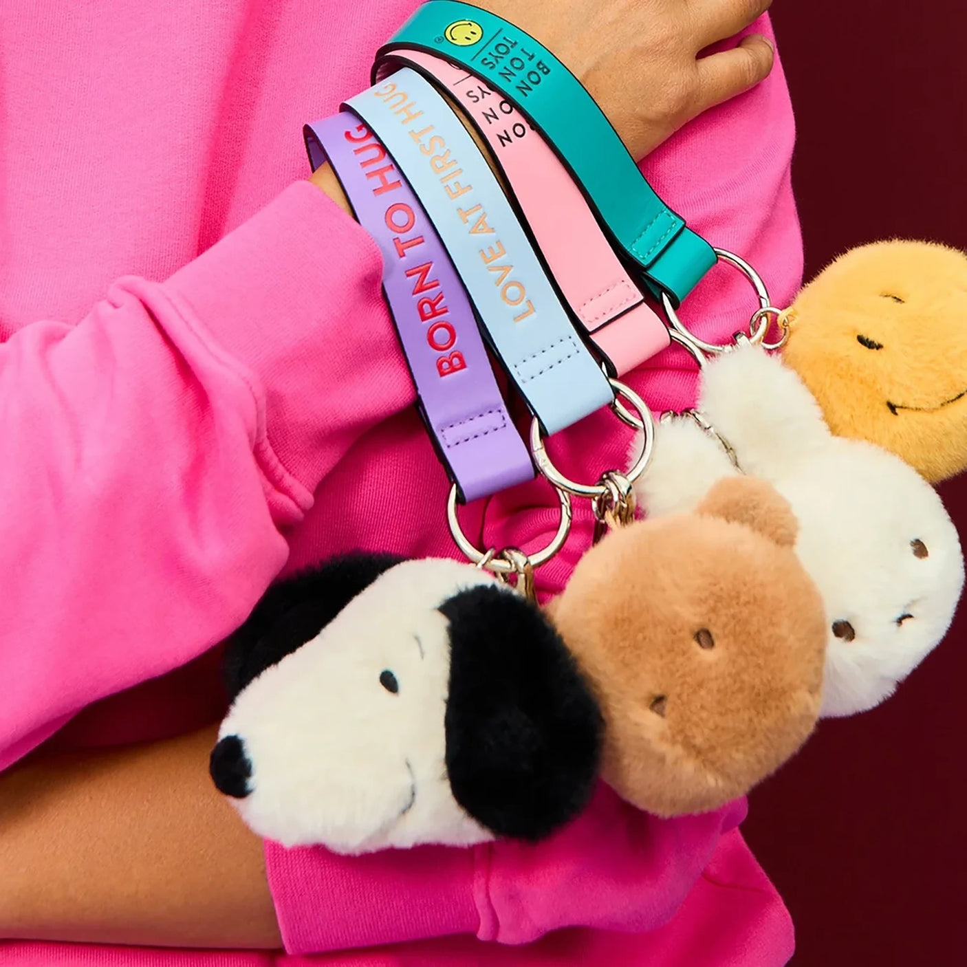 Snoopy Eco Fuzzy Bag Charm & Strap