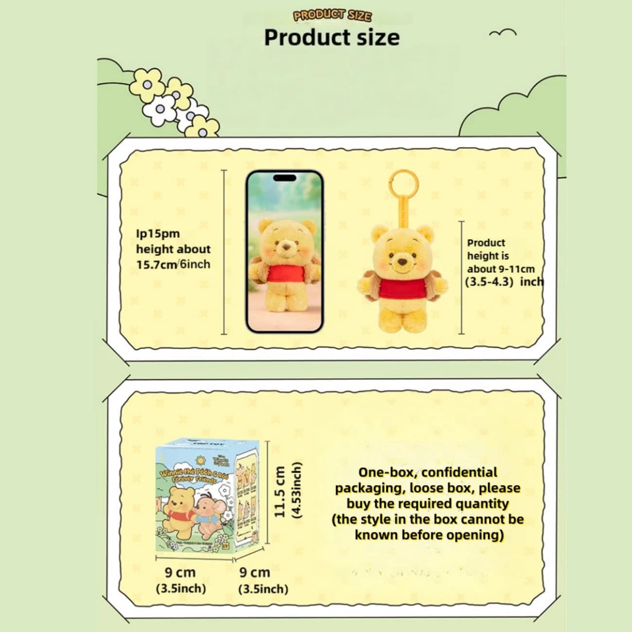 Winnie the Pooh & Roo Best Friends - Plush Keychain Blind Box