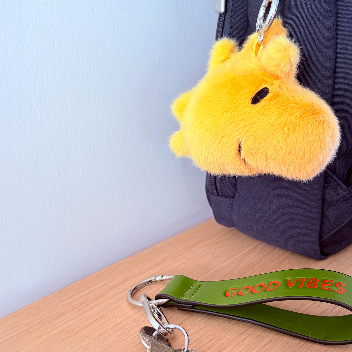 Woodstock Eco Fuzzy Bag Charm & Strap