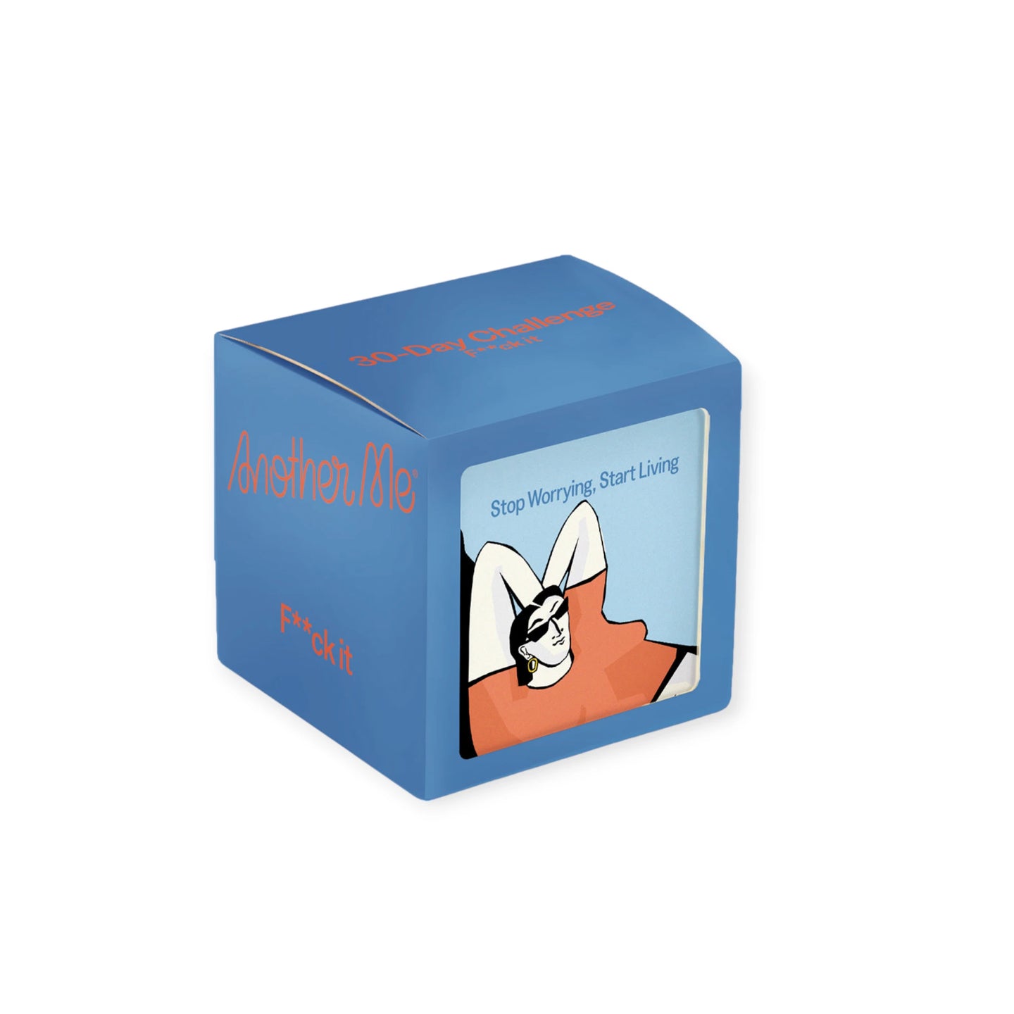 30-day challenge box set, blue with window and instructions