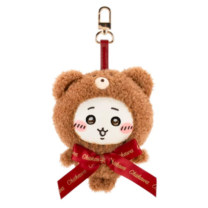 Chiikawa figure from the Chiikawa Kiramekko Teddy Bear Plush Keychain Lineup