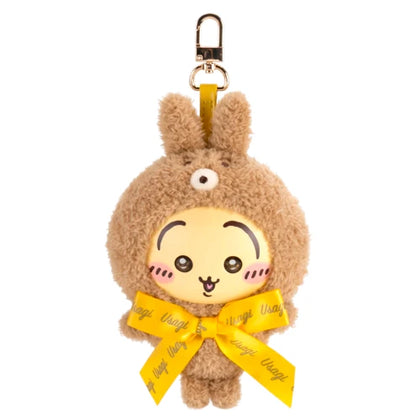 Usagi figure from the Chiikawa Kiramekko Teddy Bear Plush Keychain Lineup