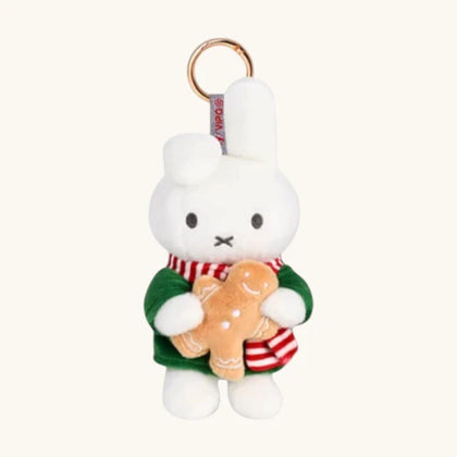 Surprise Gift Dan figure from the Miffy Christmas Plush Keychain Lineup