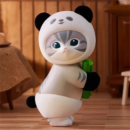 Shy Panda figure from the Mofusand Fluffy Animal Party Lineup