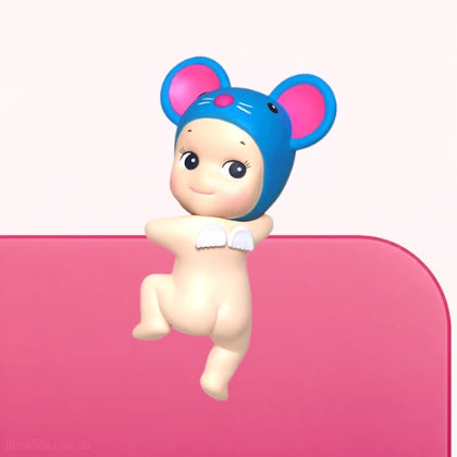 Mouse figure from the Sonny Angel Hippers Looking Back Series Lineup