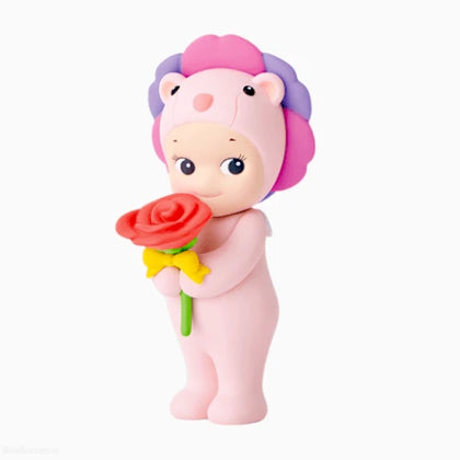 Rose Lion Pink figure from the Sonny Angel Flower Gift Series Lineup