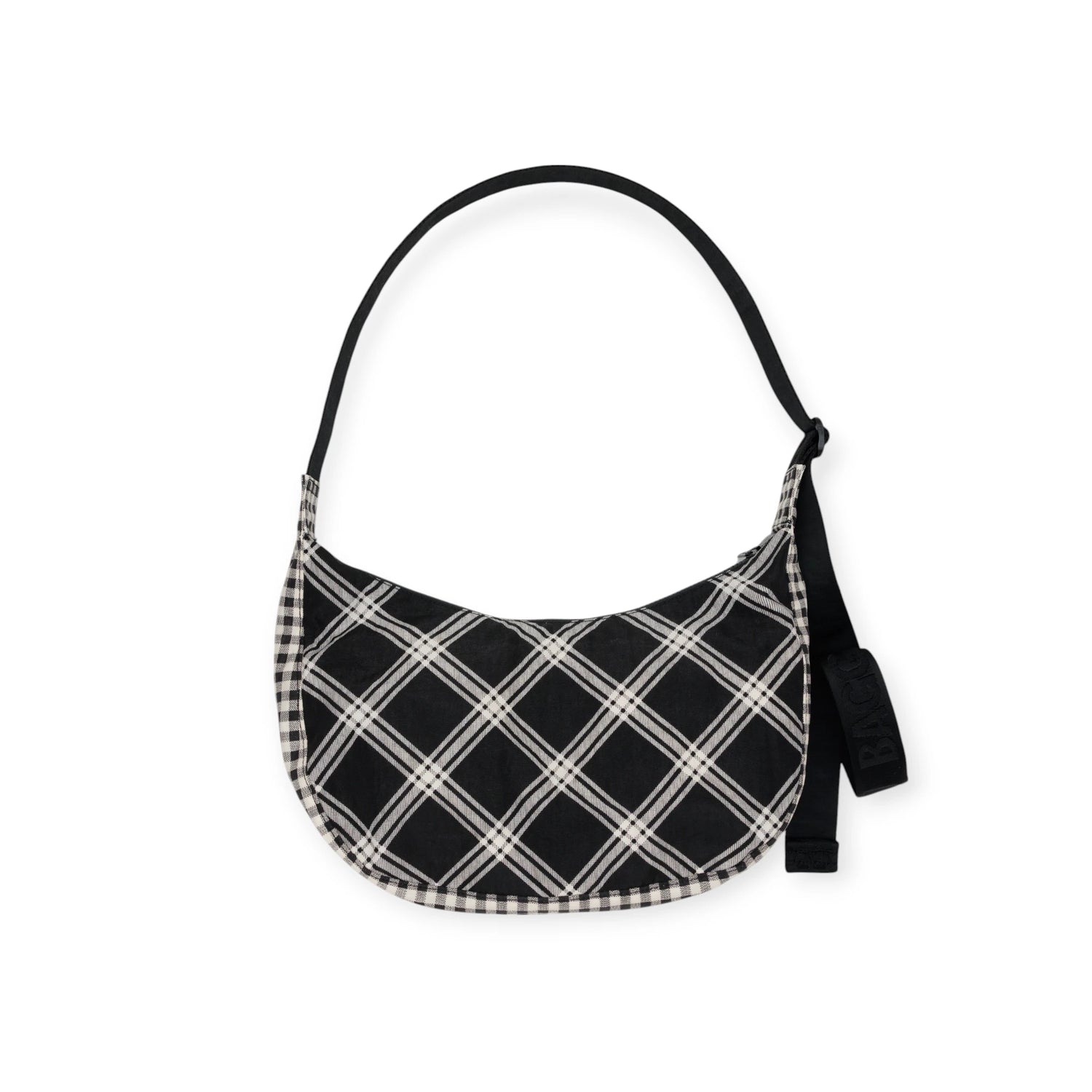 Baggu Medium Crescent Bag - Mixed Plaid