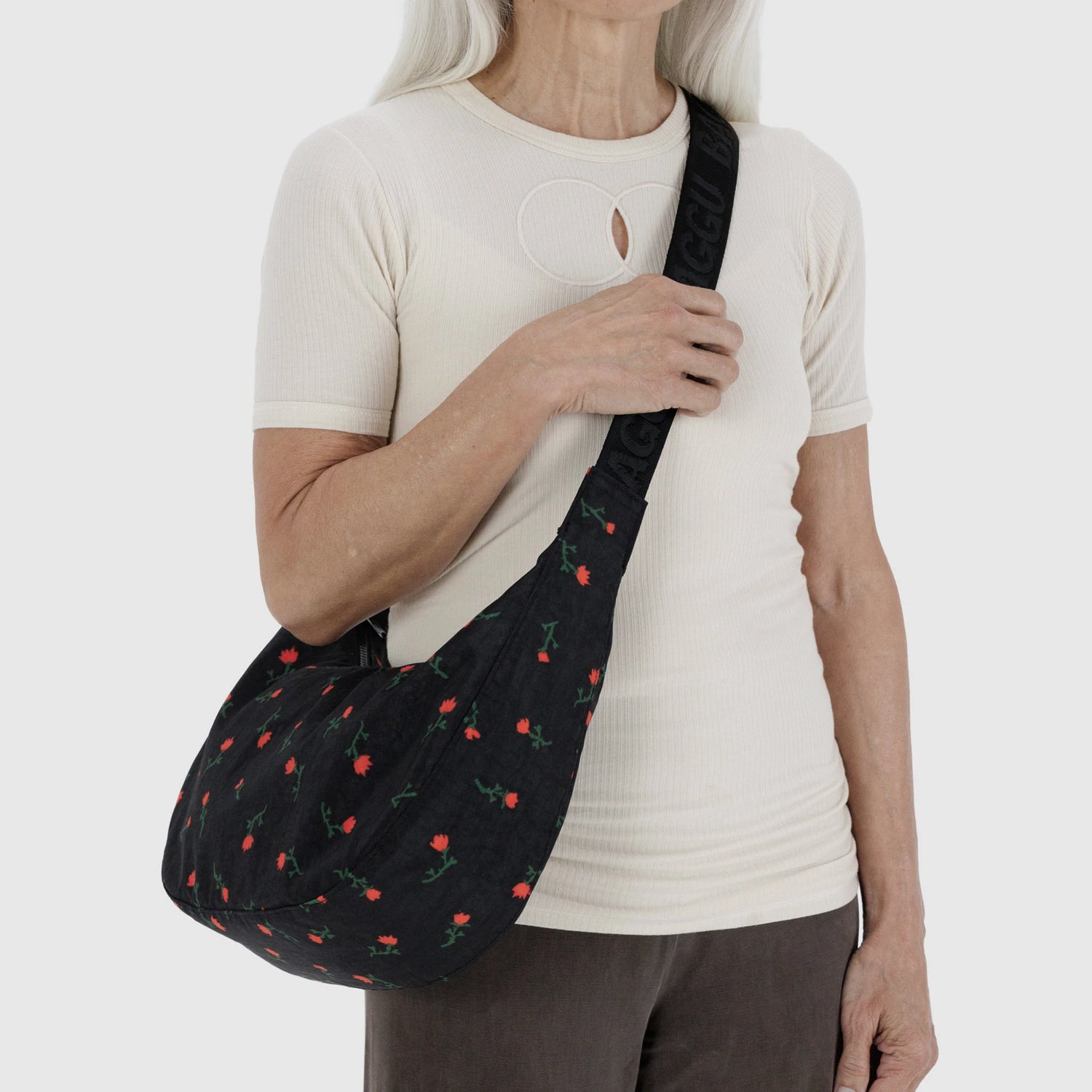 Baggu Medium Crescent Bag - Painted Wildflower