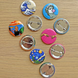 Button Badge Art - Edvard Munch The Scream