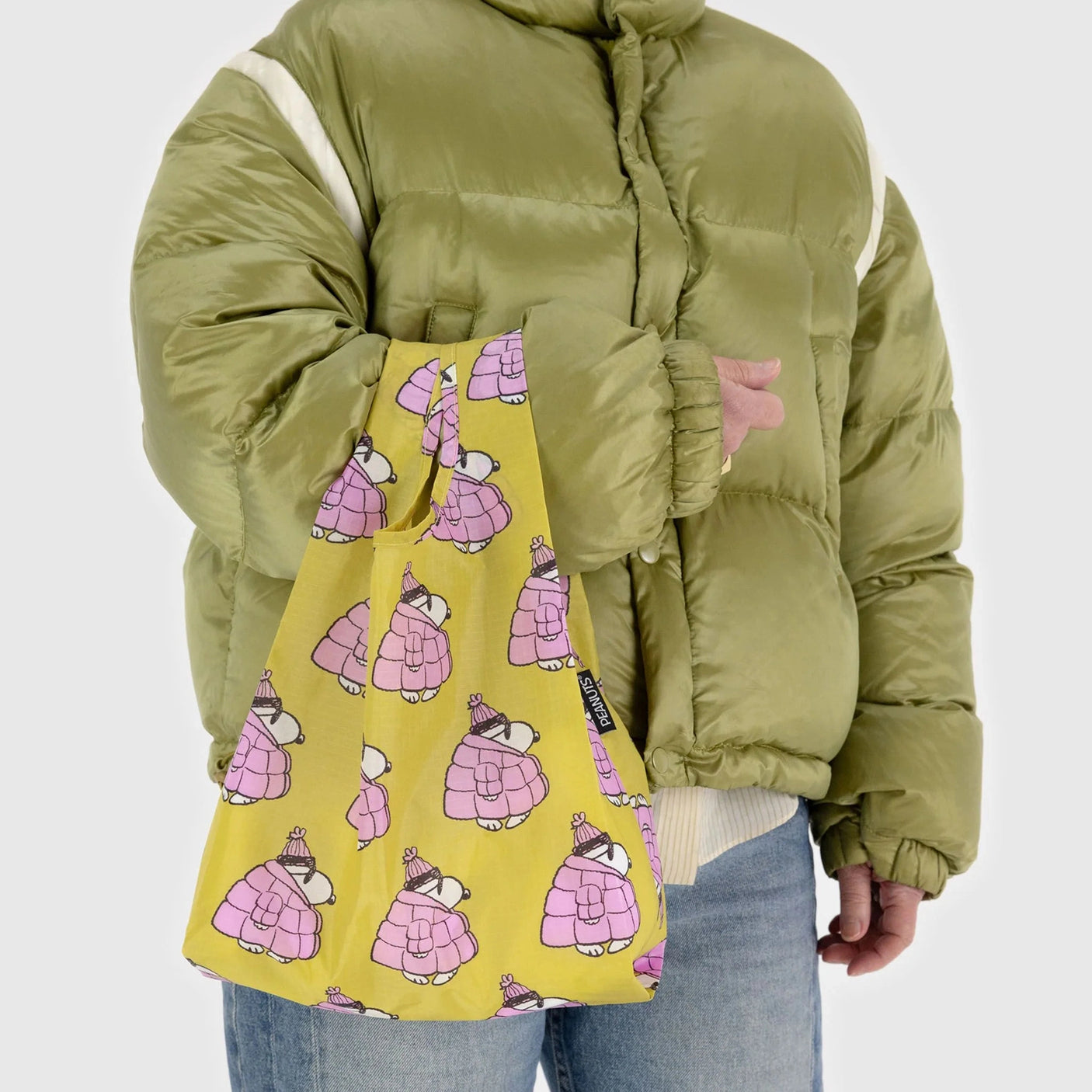 Baby Baggu Bag - Puffer Snoopy Pink