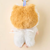 Baby Three - Liila's Chef Kitten Blind Box plush doll showing back view in soft kitten onesie with removable apron and ring clasp