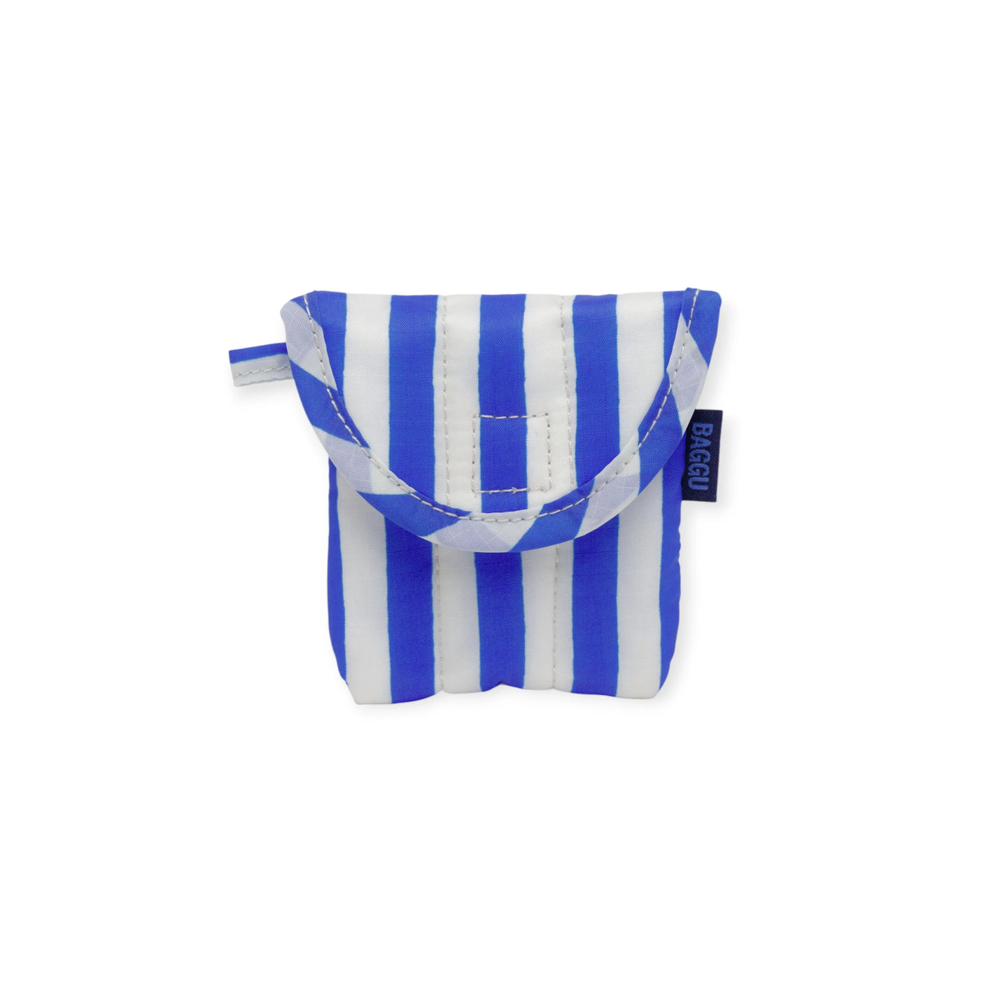 Baggu Puffy Earbuds Case - Blue Stripe