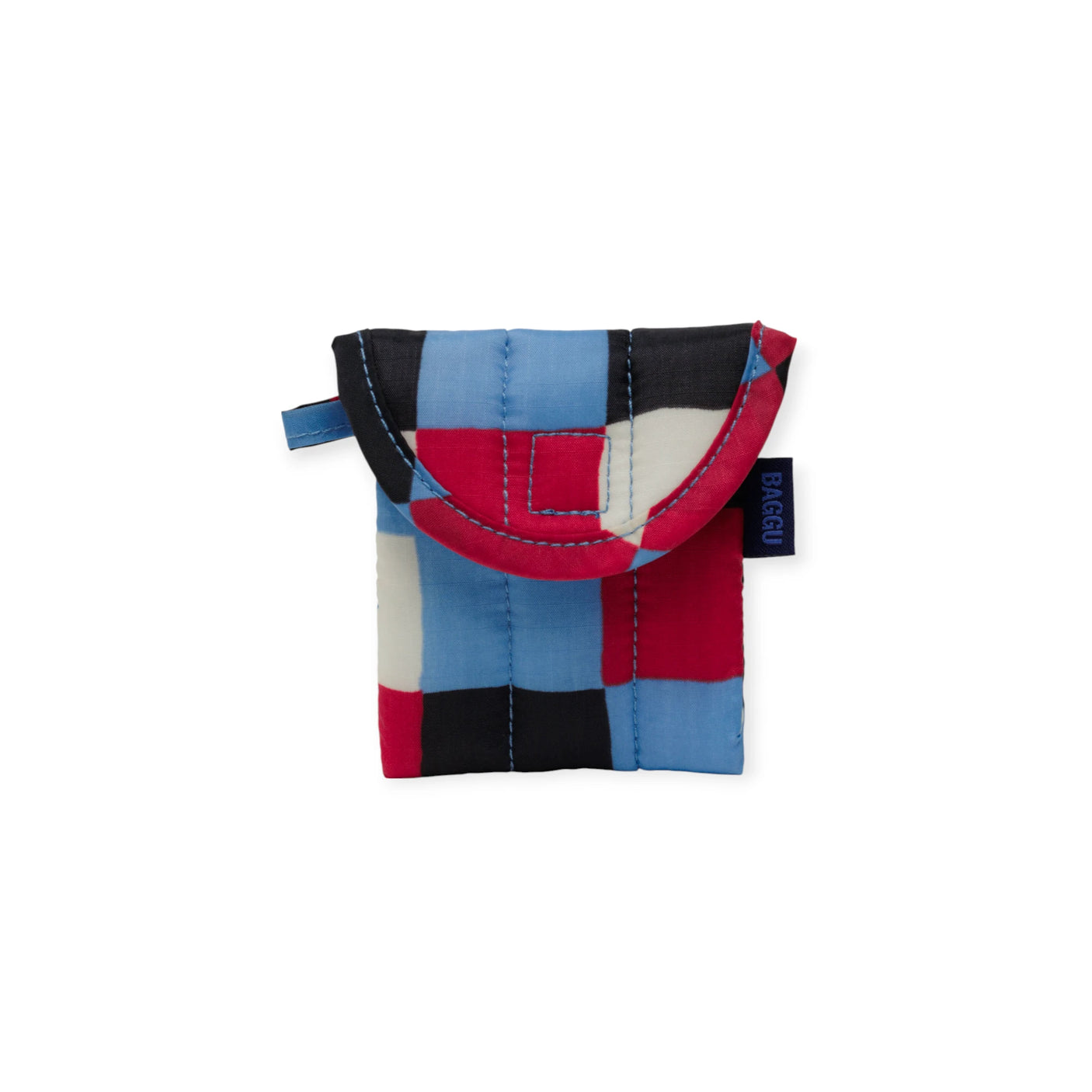 Baggu Puffy Earbuds Case - Painted Check