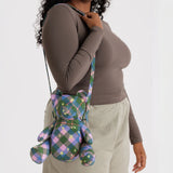 Baggu Bear Bag - Green Star Plaid