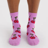 Baggu Crew Socks - Strawberry Blossom