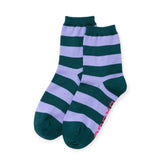 Baggu Crew Socks - Malachite Stripe