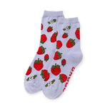 Baggu Crew Socks - Strawberry Blossom