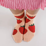 Baggu Crew Sock - Strawberry