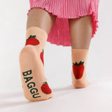 Baggu Crew Sock - Strawberry