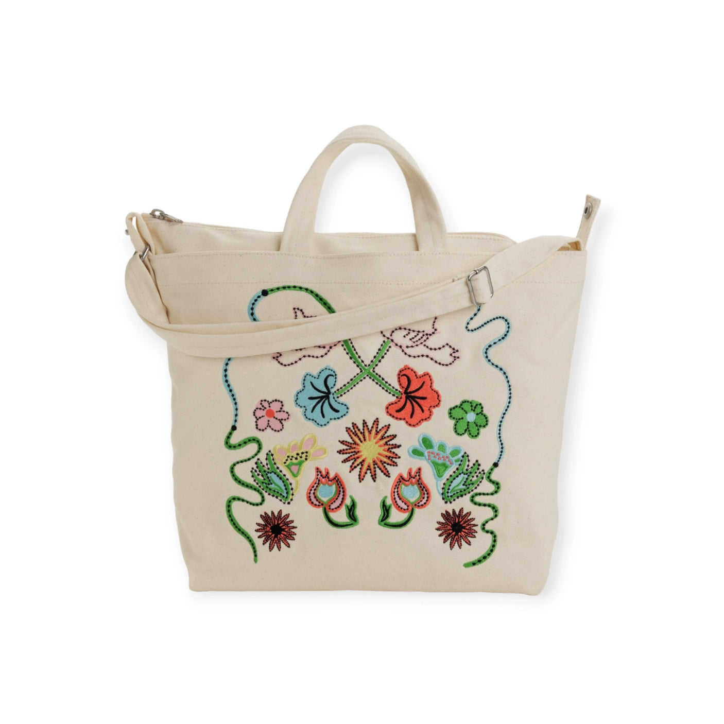 Baggu Duck Bag Medium - Embroidered Birds