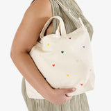 Baggu Duck Bag Medium - Embroidered Hearts