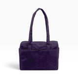 Baggu Everyday Cloud bag in fig purple, structured tote with top handles