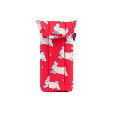 Baggu Puffy Glasses Case - Bunnies