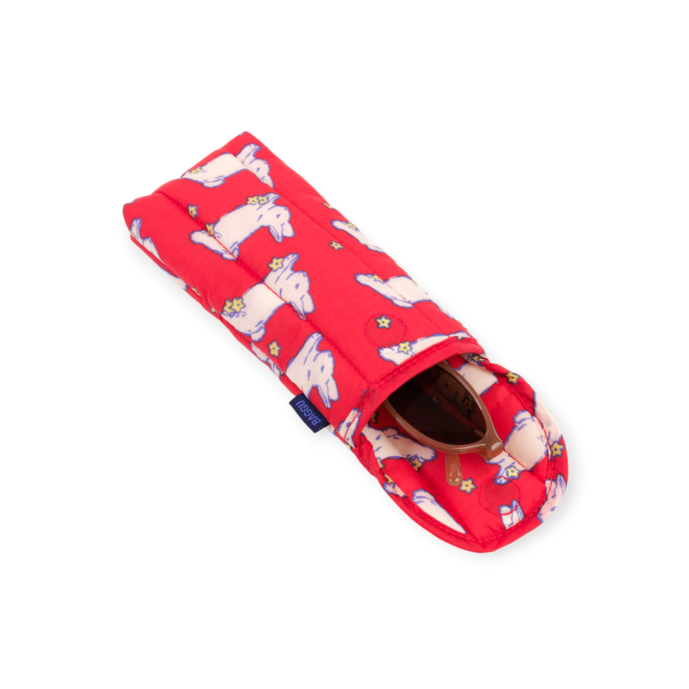 Baggu Puffy Glasses Case - Bunnies