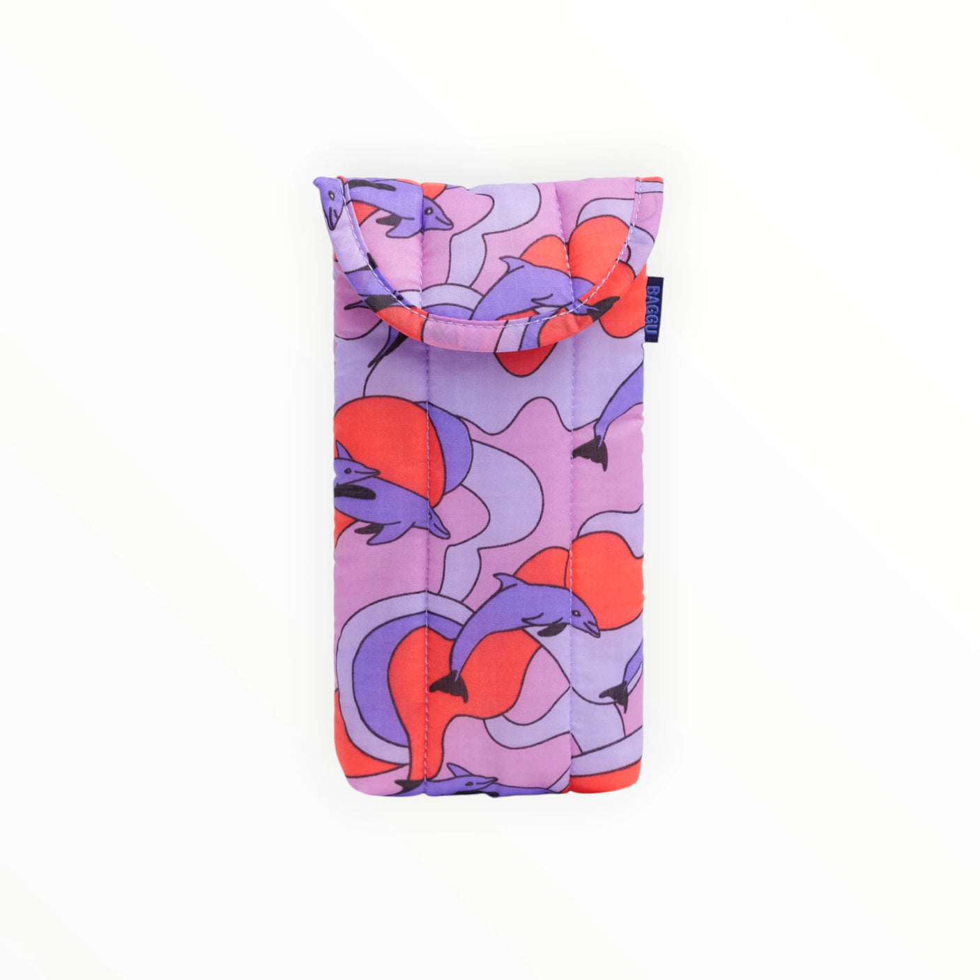 Baggu Puffy Glasses Case - Dolphins