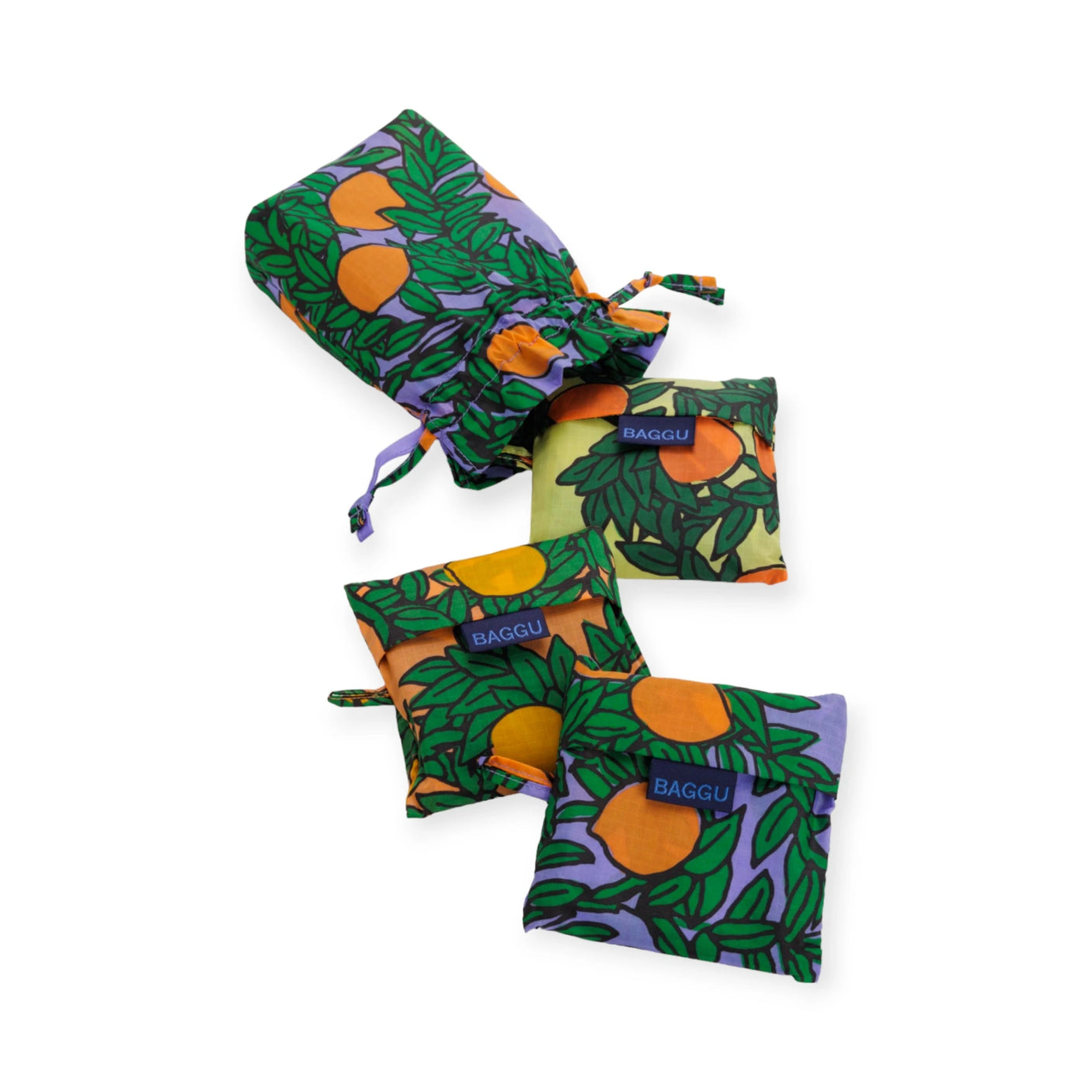 Baggu Set of 3 Standard Bags - Orange Trees