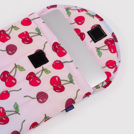 Baggu Puffy Laptop Case 13"/14" - Cherries